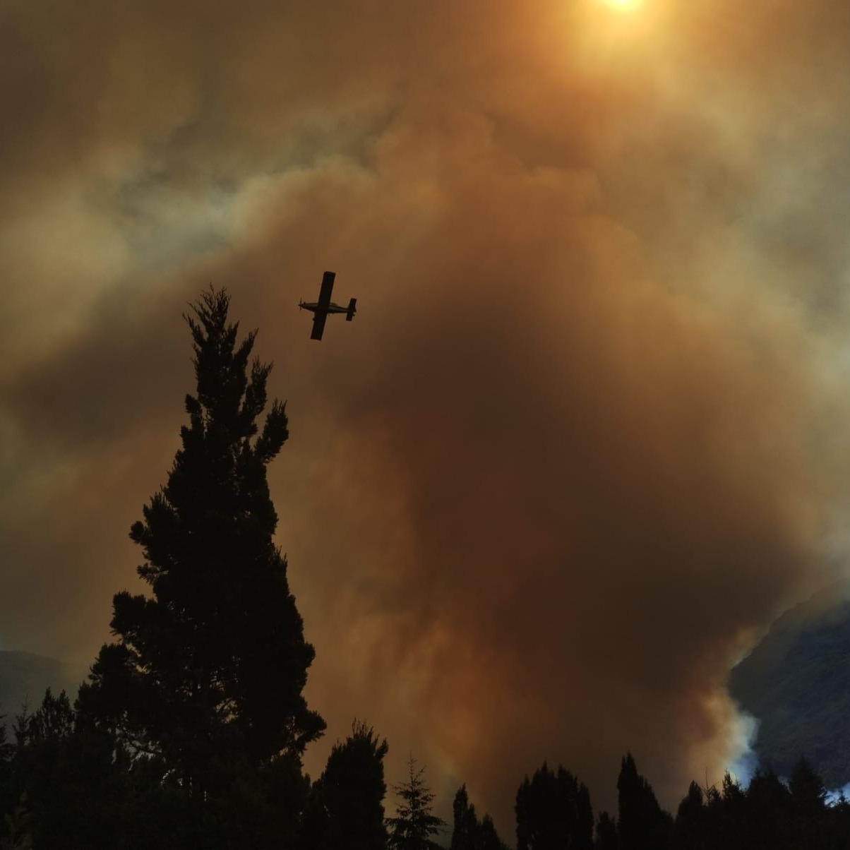 2025 01 30 . 16.50 HS INCENDIO EN EL BOLSON - RIO NEGRO -. ZONA DEL ANPRALE ( AREA NATURAL PROTEGIDA RIO AZUL LAGO ESCONDIDO) . AUTORIDAD DE APLICACION - GOBIERNO DE LA PROVINCIA DE RIO NEGRO